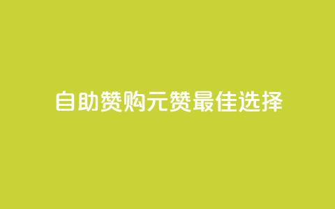 自助赞购：1元100赞最佳选择 第1张