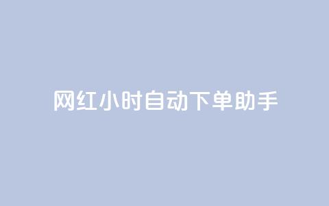 网红24小时自动下单助手 - 网红全天候自动下单助手助你轻松购物。 第1张