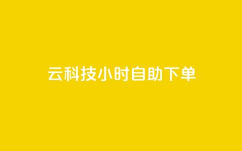 12云科技24小时自助下单 - 12云科技全天候在线自助下单服务，便捷高效！。 第1张