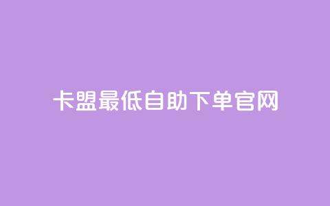 卡盟最低自助下单官网 - 卡盟官网自助下单，最低价格保证！! 第1张