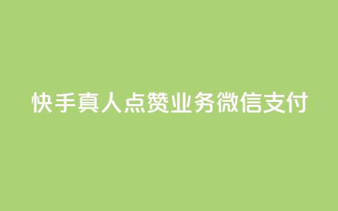 快手真人点赞业务微信支付,1元500个抖音粉丝 - 24小时自助下单商城app 卡盟低价自助下单科技 第1张