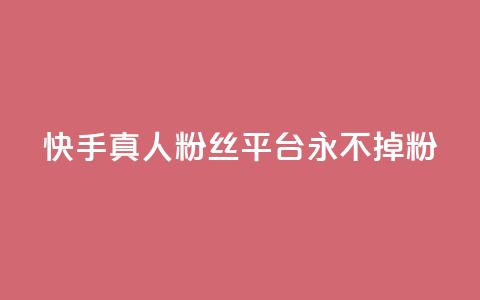 快手真人粉丝平台 永不掉粉,qq云商城24小时自助下单软件 - 快手打call怎么买 dy业务自助下单软件 第1张