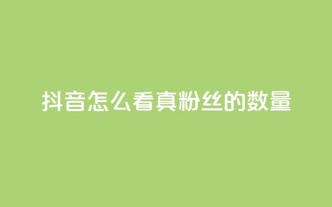 抖音怎么看真粉丝的数量,全网最低24小时在线下单抖音 - QQ视频点赞 王者人气值网站最便宜 第1张