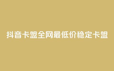 抖音卡盟全网最低价稳定卡盟,彩虹自助下单24 - qq赞资料买 qq会员买一得四活动 第1张