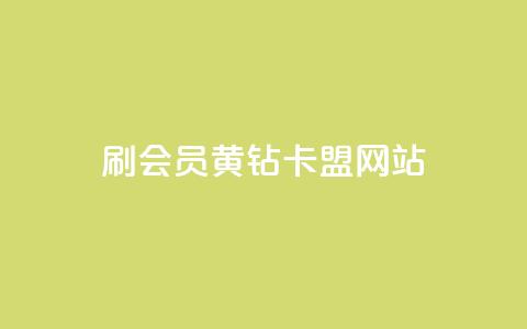 刷qq会员黄钻卡盟网站 - 获取QQ会员黄钻卡盟网站的最佳途径。 第1张