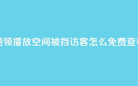 ks业务免费领播放 - qq空间被挡访客怎么免费查看 第1张