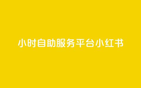 24小时自助服务平台小红书 - 小红书24小时自助服务平台，实用又便捷~ 第1张