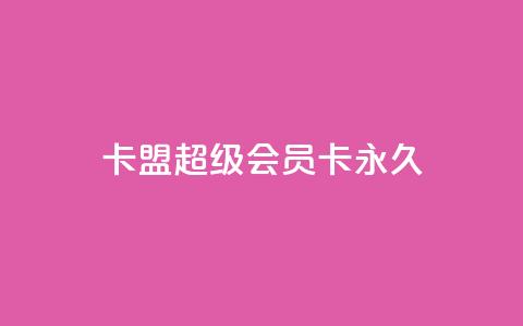 卡盟超级会员卡永久,QQ钻卡盟网站 - 抖音点赞自助平台有哪些 dy业务自助下单软件 第1张