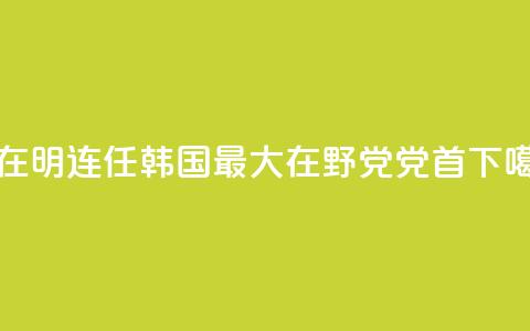 李在明连任韩国最大在野党党首 第1张