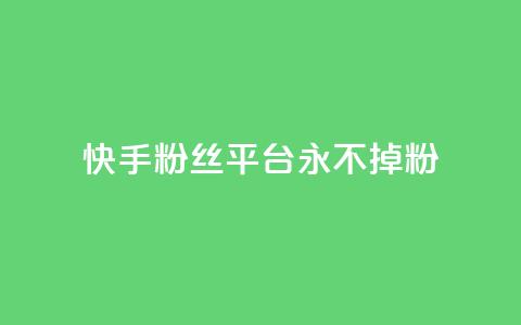 快手粉丝平台+永不掉粉,ma卖快手号平台 - 巨量千川手机版下载 抖音点赞ks下单 第1张