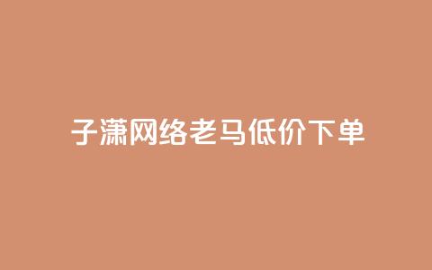 子潇网络老马低价下单,快手业务平台 - 0.1元开通黄钻网站 免费浏览网站推广 第1张