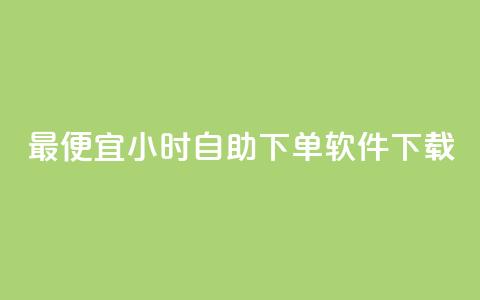 最便宜24小时自助下单软件下载,dy免费24小时下单平台 - 全网最低价卡盟 抖音低价网 第1张