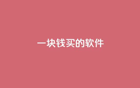 一块钱买的软件 - 抖音播放量黑科技app 第1张