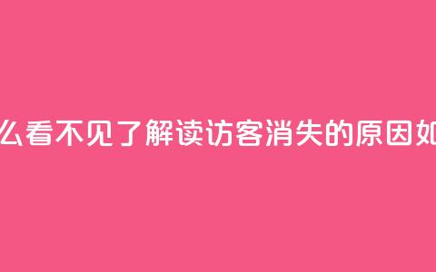 qq访客怎么看不见了(解读QQ访客消失的原因，如何解决) 第1张