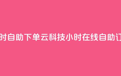 12云科技24小时自助下单(12云科技24小时在线自助订购) 第1张