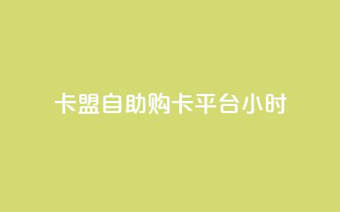 卡盟自助购卡平台24小时 - 24小时便捷卡盟自助购卡平台全新上线! 第1张