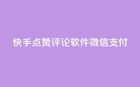 快手点赞评论软件微信支付,dy真人点赞抖音 - qq说说赞低价下单 免费领取qq黄钻自助网 第1张