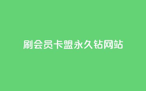 刷会员卡盟永久钻网站,111qq买赞 - 快手浏览怎么才能不让别人看 卡密代理系统 第1张