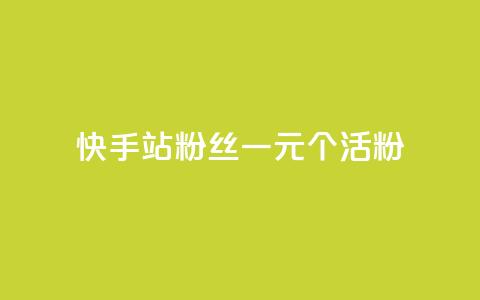 快手b站粉丝一元1000个活粉,快手平台业务网站 - 快手赞粉丝24小时领取 快手b站粉丝一元1000个活粉 第1张