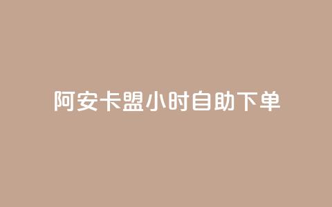 阿安卡盟24小时自助下单 - 24小时自助下单！阿安卡盟订单便捷！！ 第1张