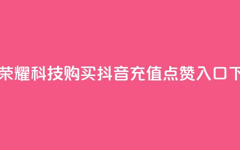 王者荣耀科技购买 - 抖音充值点赞入口 第1张