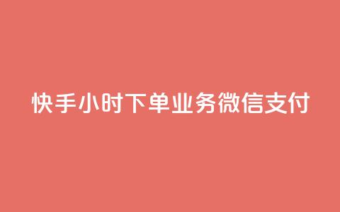 快手24小时下单业务微信支付,24小时自助服务平台 - 全民k歌业务自助下单 168卡盟网 第1张