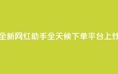 全新网红助手全天候下单平台上线 第1张