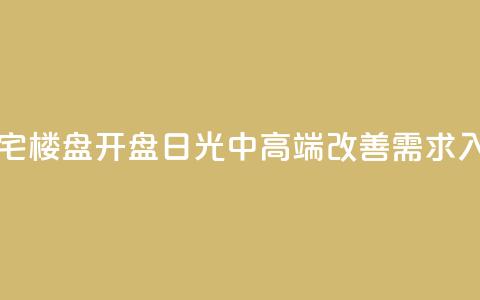 一天内上海两大豪宅楼盘开盘“日光”：中高端改善需求入场信心坚定 第1张