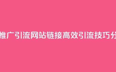 快手推广引流网站链接 -  高效引流技巧分享 提升快手平台流量~ 第1张