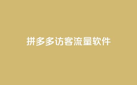 拼多多访客流量软件,Qq赞一元1万个 - 抖音推广网站 小红书24小时自助业务网站 第1张