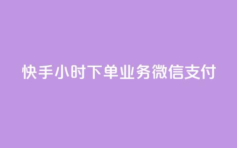 快手24小时下单业务微信支付,PDD业务下单平台 - 说说点赞购买平台 免费领快手1000播放的网站 第1张