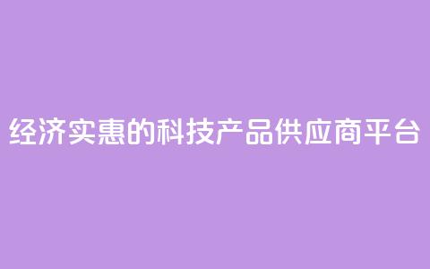 经济实惠的科技产品供应商平台 第1张