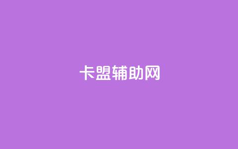 卡盟辅助网 - 卡盟辅助网络平台新体验与服务解析~ 第1张