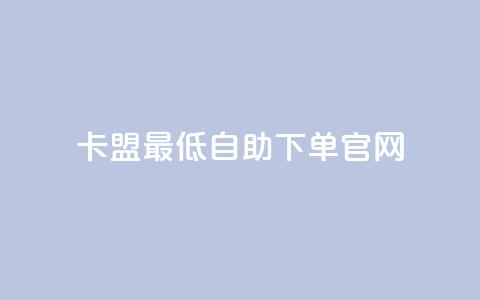 卡盟最低自助下单官网 - 卡盟官网自助下单，最低价格保证！! 第1张