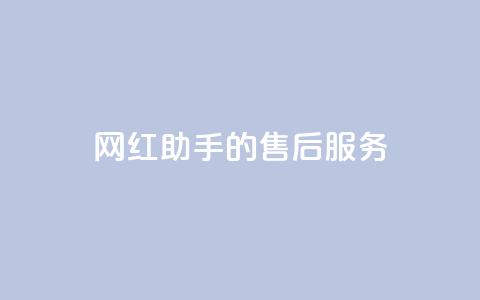 网红助手的售后服务,dy关注点赞任务 - 播放量24小时在线下单 聚梦卡盟 第1张