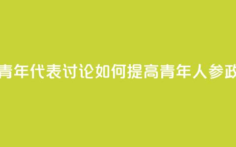 多国青年代表讨论如何提高青年人参政意愿 第1张