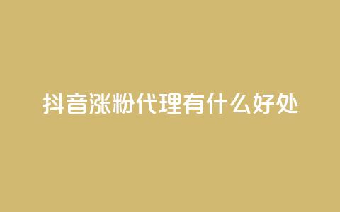 抖音涨粉代理有什么好处 - 178云网络售卡平台 第1张