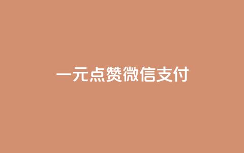 一元点赞100微信支付 - 【限时特惠】100微信支付仅需一元，一键点赞新方案！~ 第1张