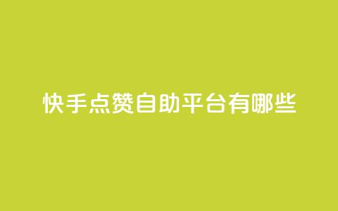 快手点赞自助平台有哪些,抖音涨流量网站 - 抖音充粉 虎牙业务自助下单软件 第1张