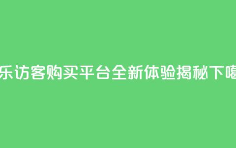 QQ音乐访客购买平台全新体验揭秘 第1张