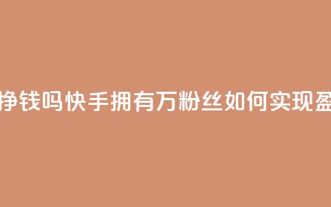 快手10万粉丝能挣钱吗 - 快手拥有10万粉丝如何实现盈利攻略~ 第1张