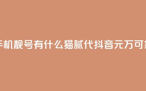 快手买的手机靓号有什么猫腻 - 代抖音1元10万可靠吗 第1张