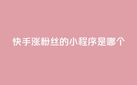 快手涨粉丝的小程序是哪个,QQ空间精选照片怎么设置 - 刷钻卡盟永久钻网站 qq显示没有在意 第1张