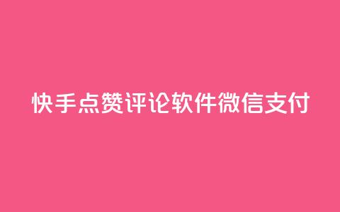 快手点赞评论软件微信支付,小红书创作者服务平台 - 拼多多助力一毛十刀网站 拼多多700锦鲤附体多少次能提现 第1张