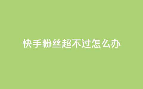 快手粉丝超不过1980怎么办,抖币1比1充值官方入口 - 卡盟全网最低价业务平台官网 抖音涨粉最快的办法有哪些呢 第1张