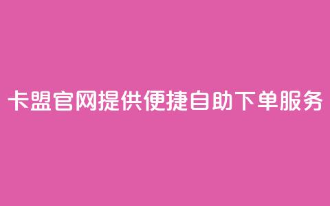 CF卡盟官网提供便捷自助下单服务 第1张