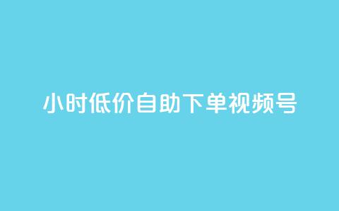 24小时低价自助下单视频号 - 抖音自低价助下单24小时 第1张