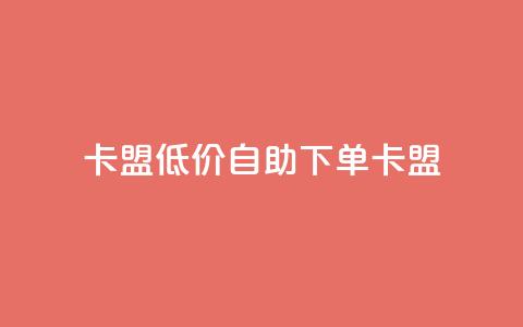 QQ卡盟低价自助下单(QQ卡盟-优惠自助下单) 第1张