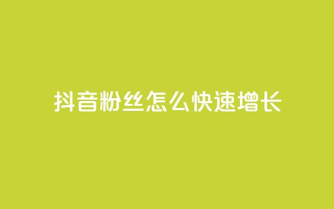 抖音粉丝怎么快速增长 - 抖音快速增加粉丝的有效策略与方法。 第1张