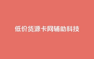 低价货源卡网辅助科技 - 低成本货源卡网辅科技 更优惠!